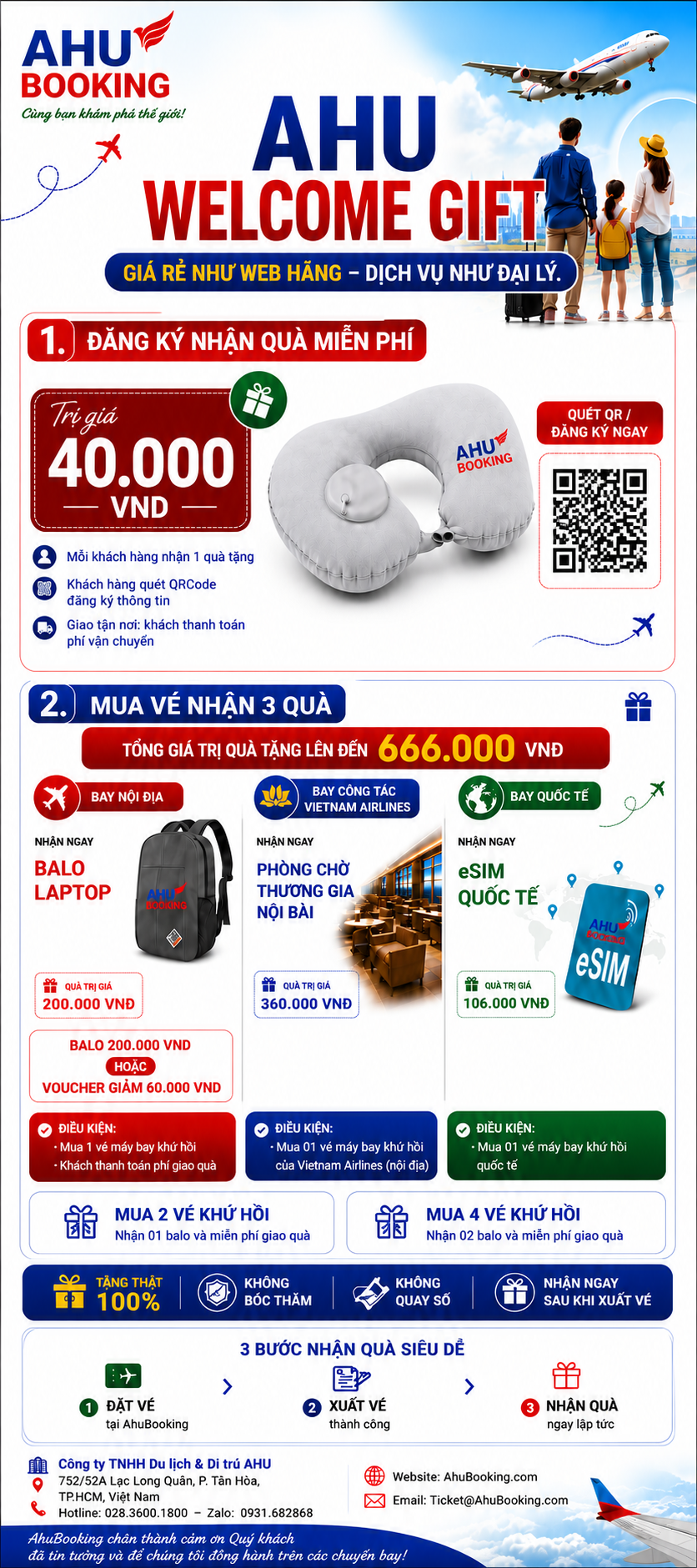 Poster chương trình AHU Welcome Gift